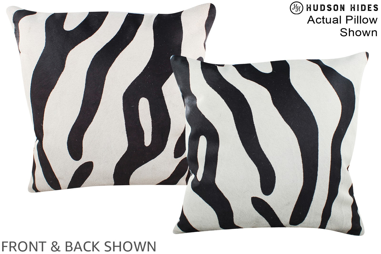 Zebra Cowhide Pillow #A15336