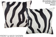 Zebra 16"x16" Brazilian Cowhide Pillow #A15336 by Hudson Hides