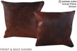 Chocolate 16"x16" Brazilian Cowhide Pillow #A15362 by Hudson Hides