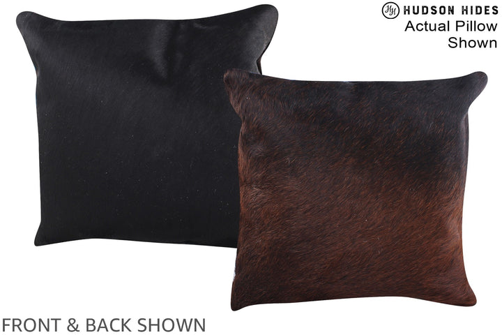Chocolate 16"x16" Brazilian Cowhide Pillow #A15365 by Hudson Hides