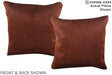Solid Brown 16"x16" Brazilian Cowhide Pillow #A15370 by Hudson Hides