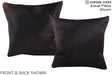 Solid Black 16"x16" Brazilian Cowhide Pillow #A15374 by Hudson Hides