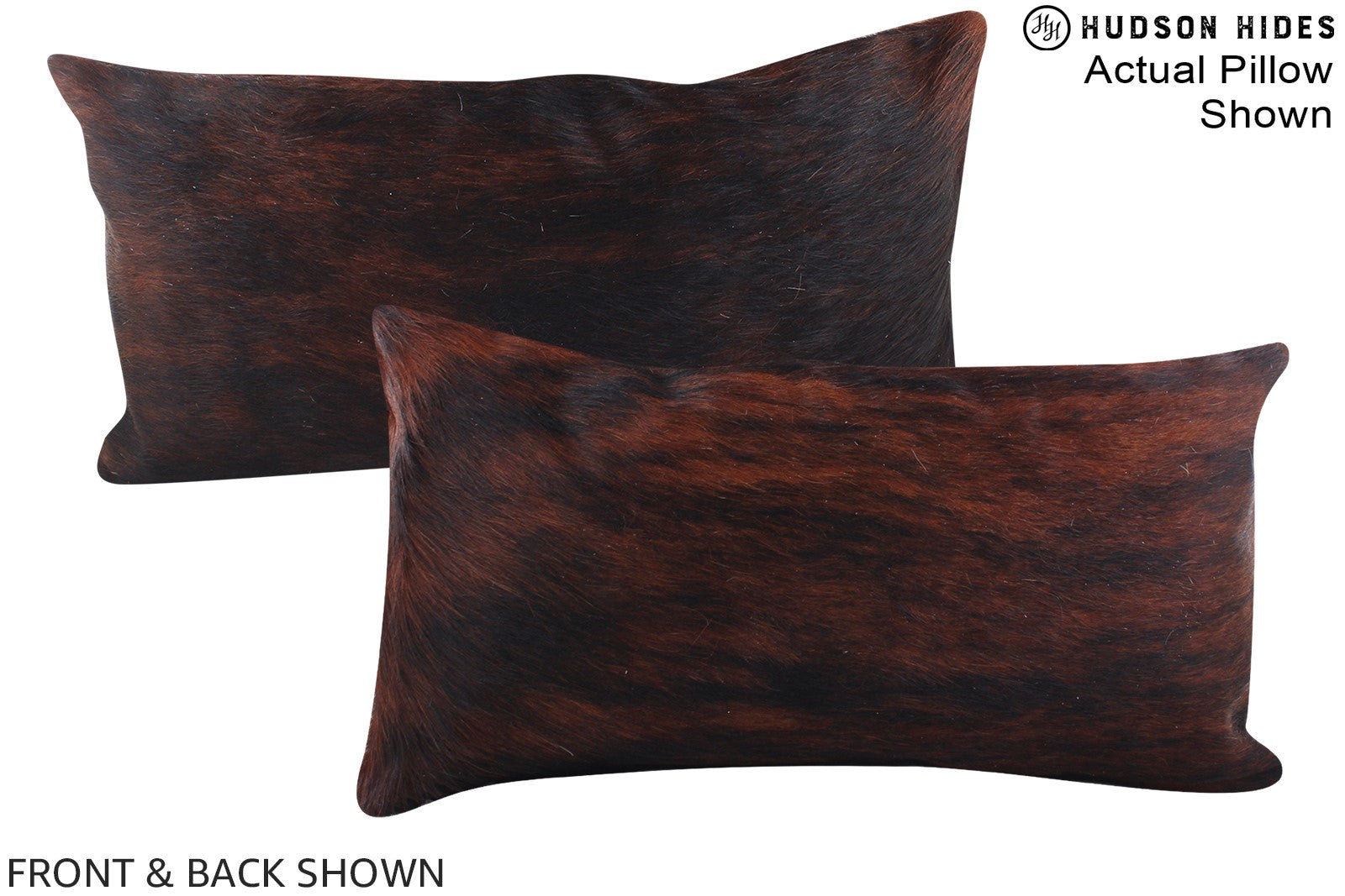 Dark Brindle Cowhide Pillow #A15393