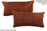 Solid Brown 12"x22" Brazilian Cowhide Pillow #A15399 by Hudson Hides