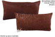 Solid Brown 12"x22" Brazilian Cowhide Pillow #A15406 by Hudson Hides