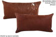 Solid Brown 12"x22" Brazilian Cowhide Pillow #A15408 by Hudson Hides