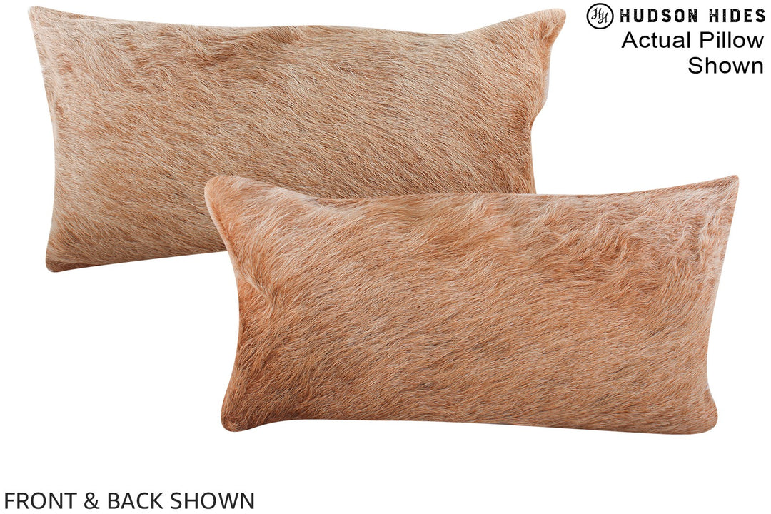 Beige 12"x22" Brazilian Cowhide Pillow #A15421 by Hudson Hides