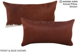 Solid Brown 12"x22" Brazilian Cowhide Pillow #A15425 by Hudson Hides