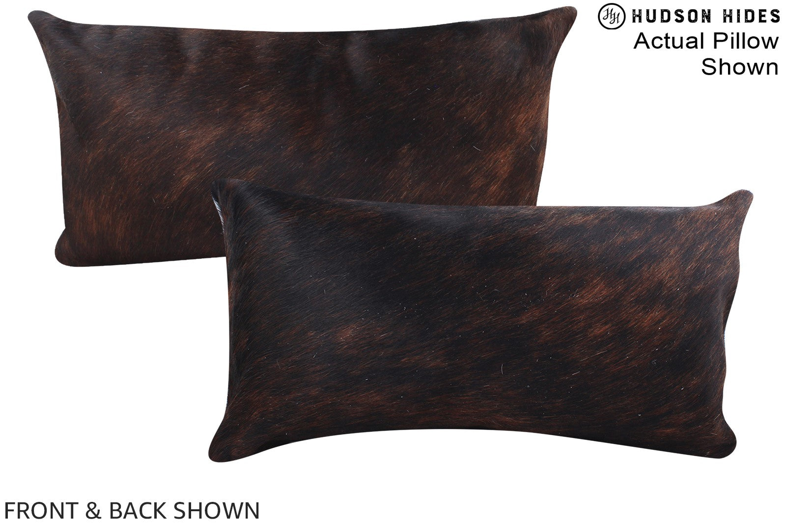 Dark Brindle Cowhide Pillow #A15426