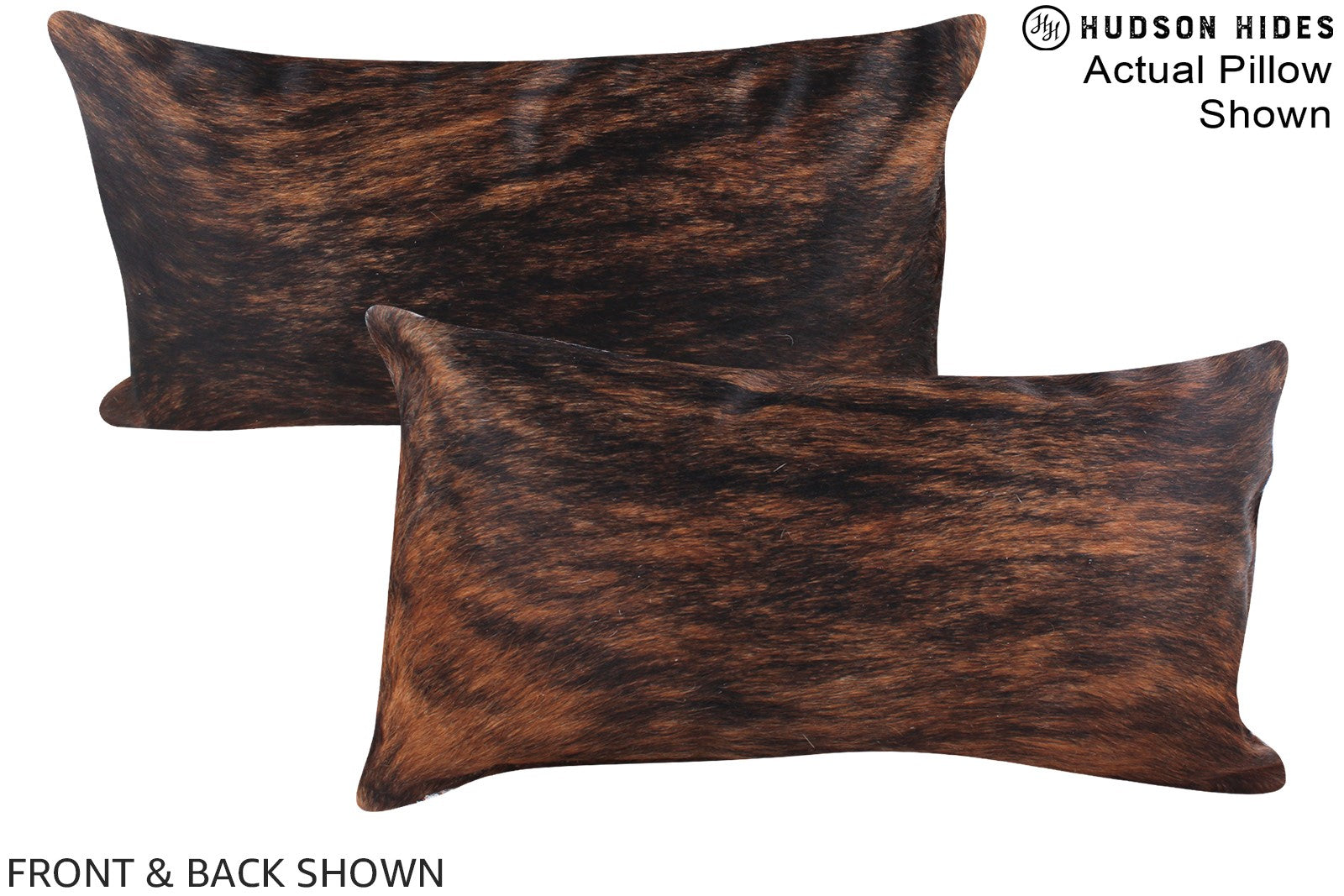 Dark Brindle Cowhide Pillow #A15430