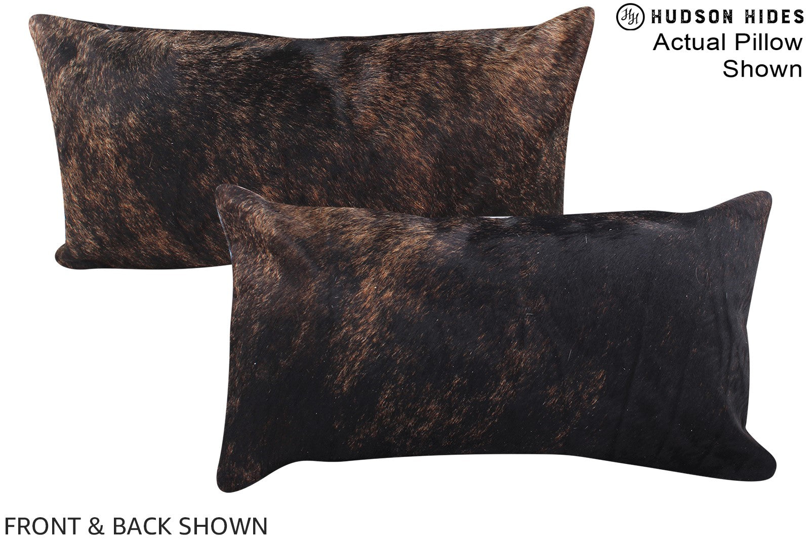 Dark Brindle Cowhide Pillow #A15432