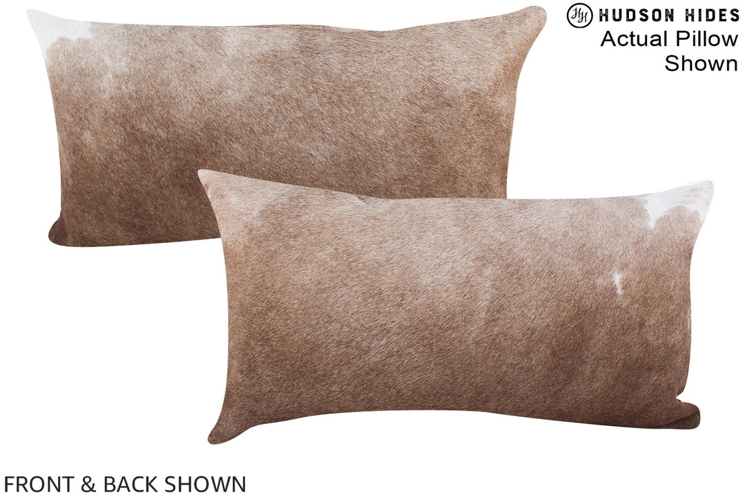 Taupe 12"x22" Brazilian Cowhide Pillow #A15443 by Hudson Hides