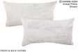Grey 12"x22" Brazilian Cowhide Pillow #A15448 by Hudson Hides