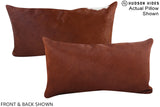 Solid Brown 12"x22" Brazilian Cowhide Pillow #A15456 by Hudson Hides