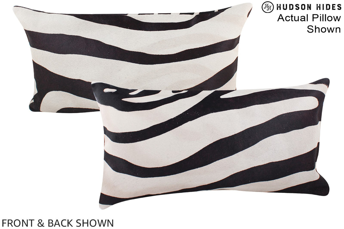 Zebra Cowhide Pillow #A15459