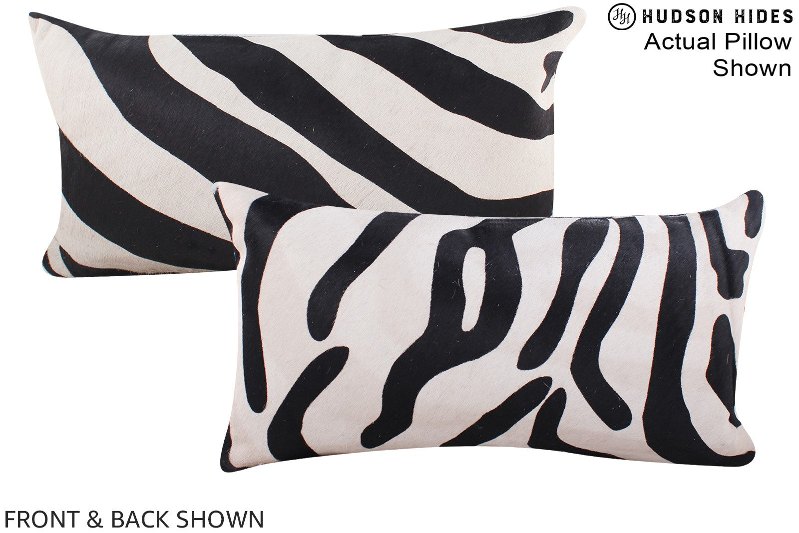 Zebra Cowhide Pillow #A15477