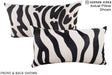 Zebra 12"x22" Brazilian Cowhide Pillow #A15490 by Hudson Hides