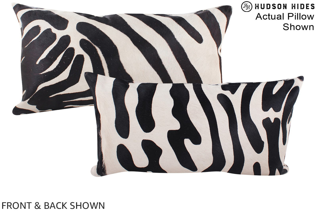 Zebra Cowhide Pillow #A15496
