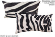 Zebra 12"x22" Brazilian Cowhide Pillow #A15499 by Hudson Hides