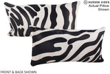 Zebra 12"x22" Brazilian Cowhide Pillow #A15508 by Hudson Hides