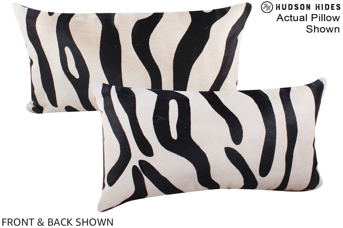 Zebra Cowhide Pillow #A15514