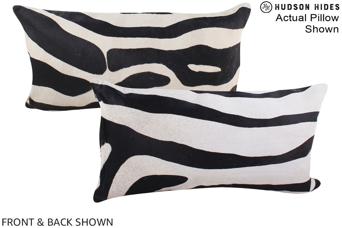 Zebra Cowhide Pillow #A15524