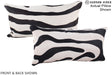 Zebra 12"x22" Brazilian Cowhide Pillow #A15528 by Hudson Hides