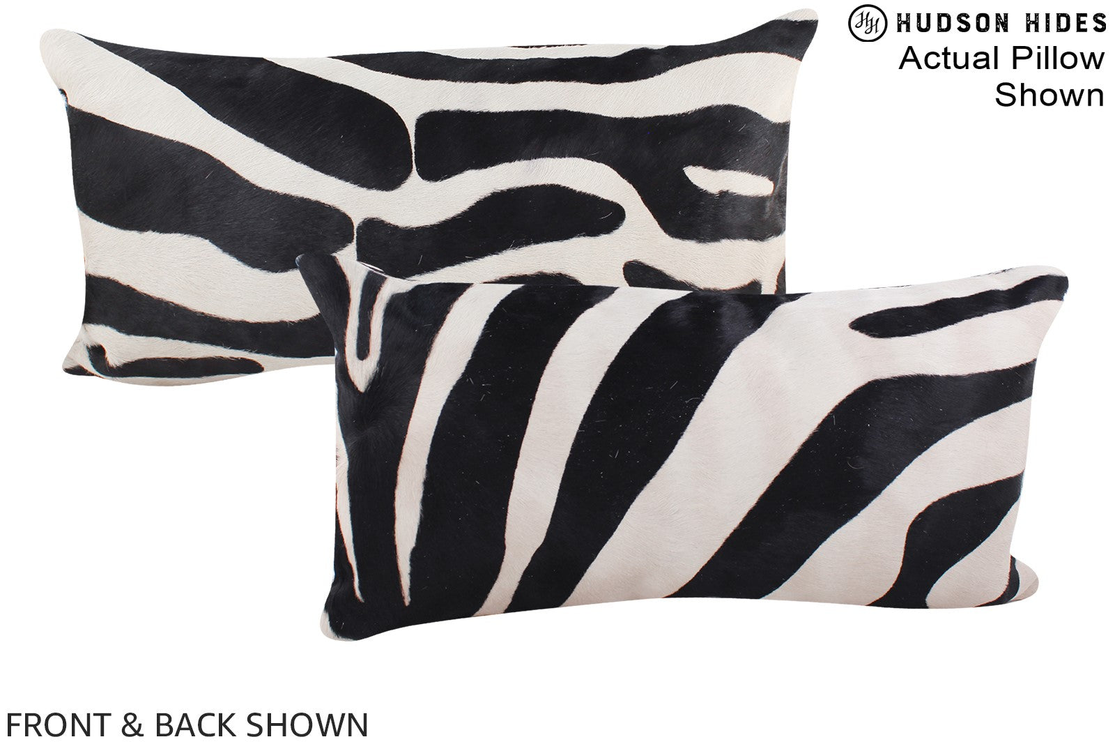 Zebra Cowhide Pillow #A15531