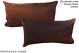 Solid Brown 12"x22" Brazilian Cowhide Pillow #A15533 by Hudson Hides