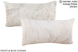 Grey 12"x22" Brazilian Cowhide Pillow #A15535 by Hudson Hides