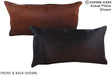 Chocolate 12"x22" Brazilian Cowhide Pillow #A15536 by Hudson Hides