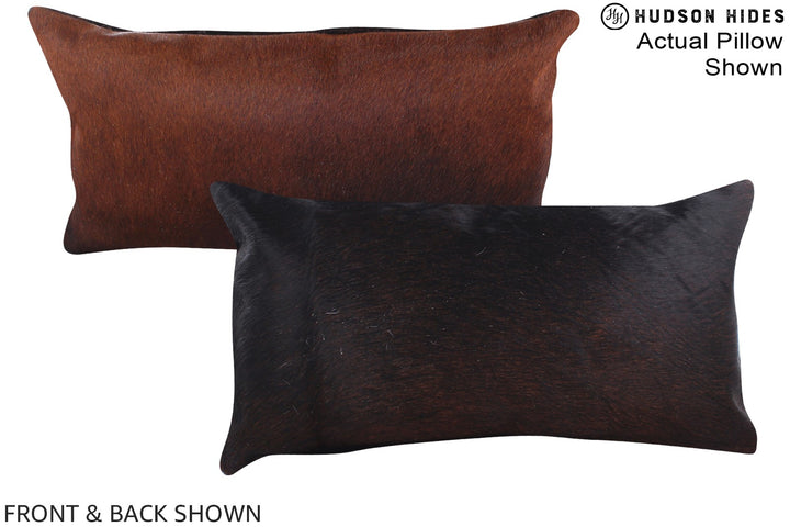 Chocolate 12"x22" Brazilian Cowhide Pillow #A15536 by Hudson Hides