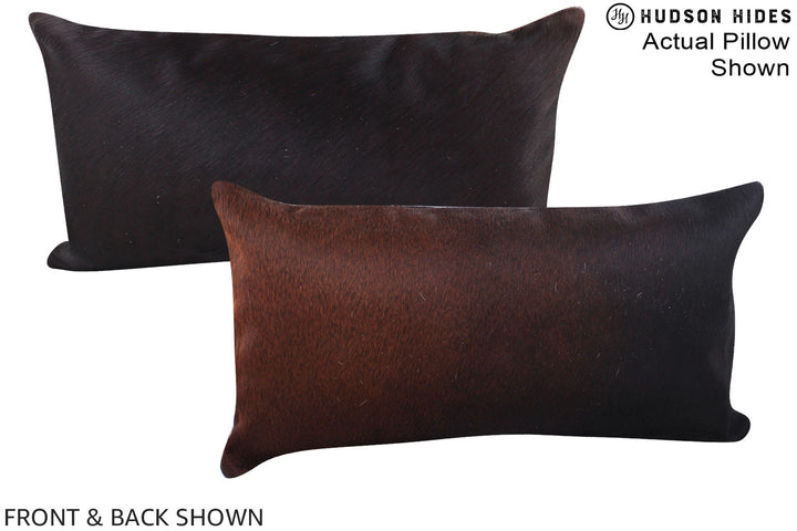 Chocolate 12"x22" Brazilian Cowhide Pillow #A15537 by Hudson Hides