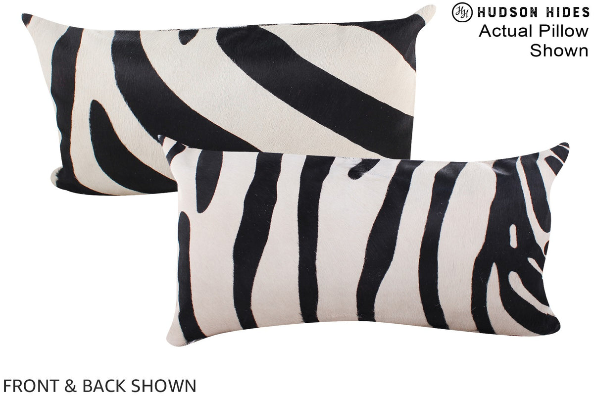 Zebra Cowhide Pillow #A15540