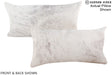 Grey 12"x22" Brazilian Cowhide Pillow #A15547 by Hudson Hides