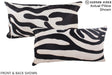 Zebra 12"x22" Brazilian Cowhide Pillow #A15551 by Hudson Hides