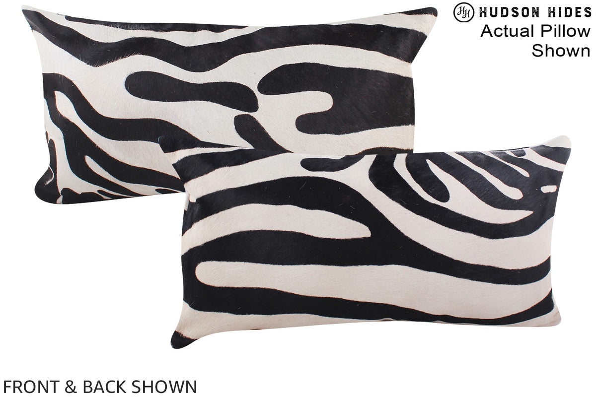 Zebra Cowhide Pillow #A15551