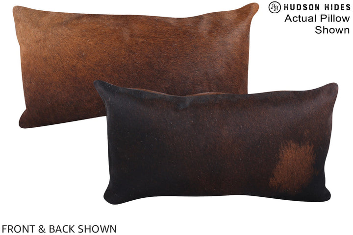 Chocolate 12"x22" Brazilian Cowhide Pillow #A15555 by Hudson Hides