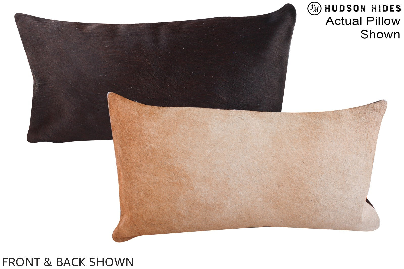 Beige Cowhide Pillow #A15557
