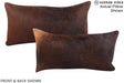 Chocolate 12"x22" Brazilian Cowhide Pillow #A15559 by Hudson Hides