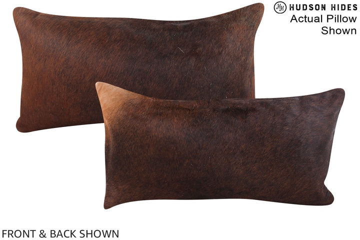 Chocolate 12"x22" Brazilian Cowhide Pillow #A15559 by Hudson Hides