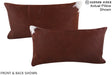 Solid Brown 12"x22" Brazilian Cowhide Pillow #A15561 by Hudson Hides