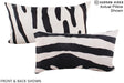 Zebra 12"x22" Brazilian Cowhide Pillow #A15562 by Hudson Hides