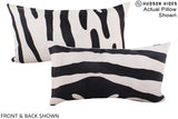 Zebra 12"x22" Brazilian Cowhide Pillow #A15562 by Hudson Hides