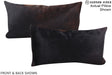 Solid Black 12"x22" Brazilian Cowhide Pillow #A15572 by Hudson Hides