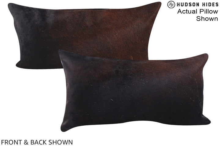 Chocolate 12"x22" Brazilian Cowhide Pillow #A15577 by Hudson Hides