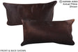 Chocolate 12"x22" Brazilian Cowhide Pillow #A15607 by Hudson Hides