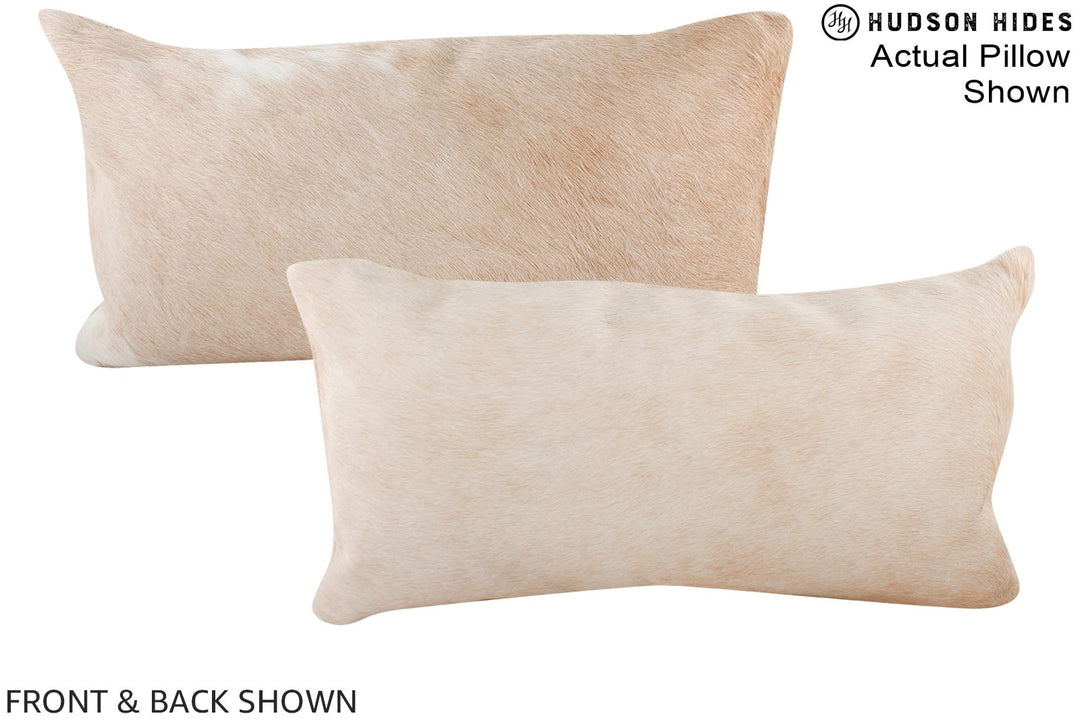 Beige 12"x22" Brazilian Cowhide Pillow #A15624 by Hudson Hides