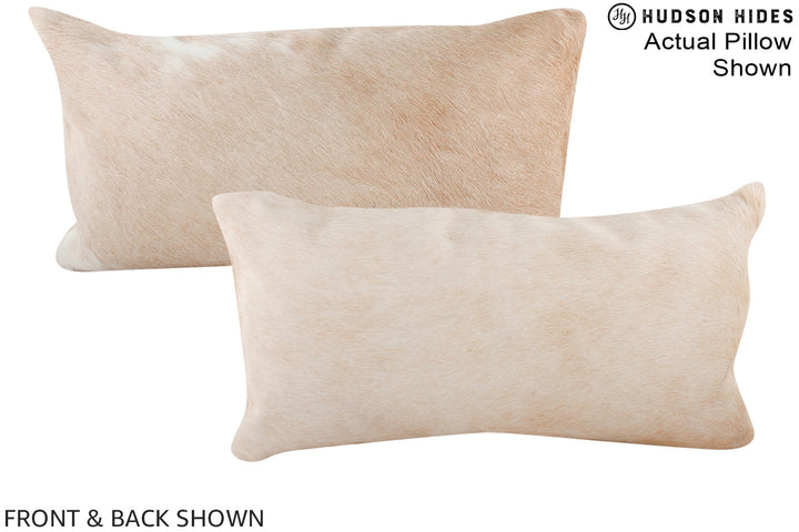 Beige 12"x22" Brazilian Cowhide Pillow #A15624 by Hudson Hides