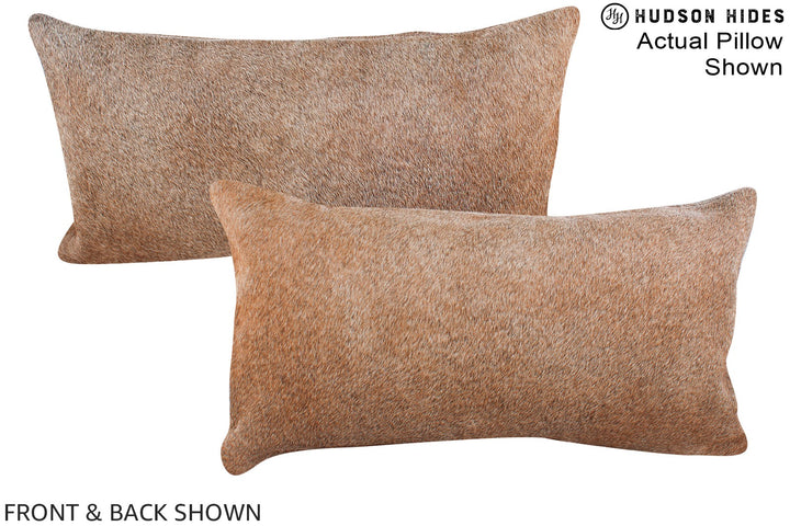 Grey with Beige 12"x22" Brazilian Cowhide Pillow #A15627 by Hudson Hides